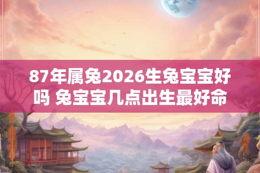 87年属兔2026生兔宝宝好吗 兔宝宝几点出生最好命