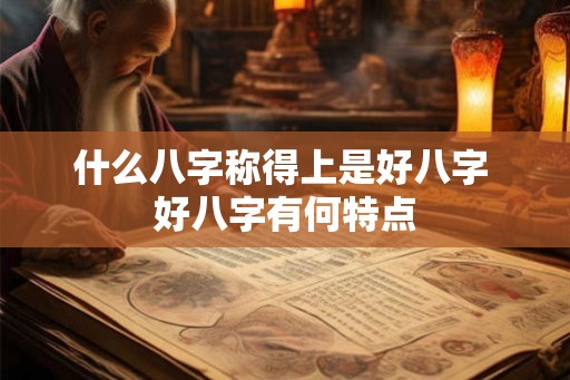 什么八字称得上是好八字 好八字有何特点