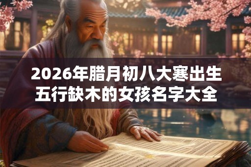 2026年腊月初八大寒出生五行缺木的女孩名字大全