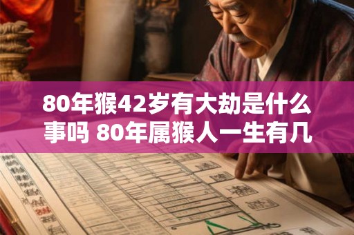 80年猴42岁有大劫是什么事吗 80年属猴人一生有几段婚姻