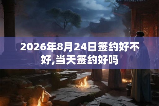 2026年8月24日签约好不好,当天签约好吗