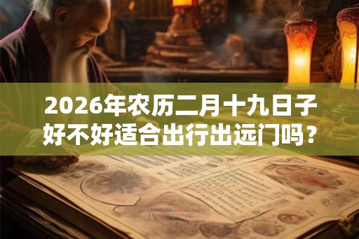 2026年农历二月十九日子好不好适合出行出远门吗? 2026年农历二月十九日子好不好适合出行出远门吗?
