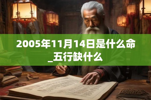 2005年11月14日是什么命_五行缺什么