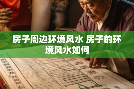 房子周边环境风水 房子的环境风水如何