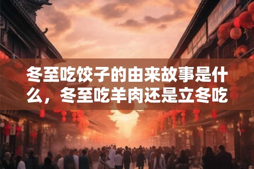 冬至吃饺子的由来故事是什么，冬至吃羊肉还是立冬吃？