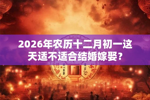 2026年农历十二月初一这天适不适合结婚嫁娶? 2026年农历十二月初一这天适不适合结婚嫁娶?