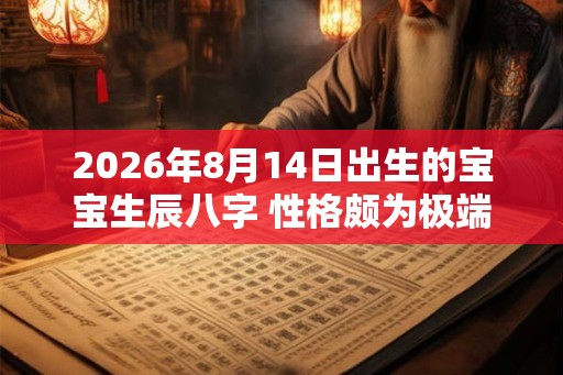 2026年8月14日出生的宝宝生辰八字 性格颇为极端