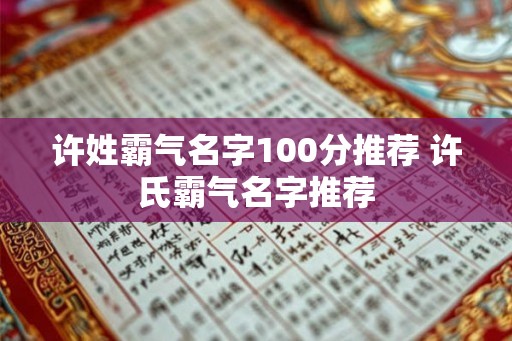 许姓霸气名字100分推荐 许氏霸气名字推荐 许姓霸气名字100分推荐 许氏霸气名字推荐