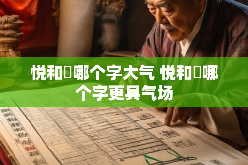 悦和玥哪个字大气 悦和玥哪个字更具气场 悦和玥哪个字大气 悦和玥哪个字更具气场