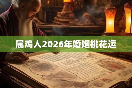 属鸡人2026年婚姻桃花运