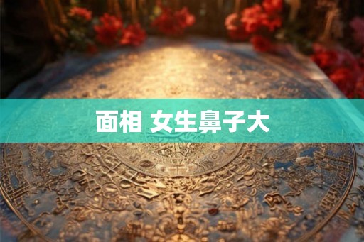 面相 女生鼻子大