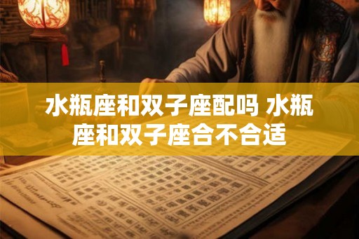 水瓶座和双子座配吗 水瓶座和双子座合不合适 水瓶座和双子座配吗 水瓶座和双子座合不合适