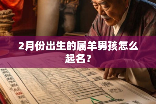 2月份出生的属羊男孩怎么起名? 2月份出生的属羊男孩怎么起名?