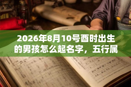 2026年8月10号酉时出生的男孩怎么起名字，五行属什么