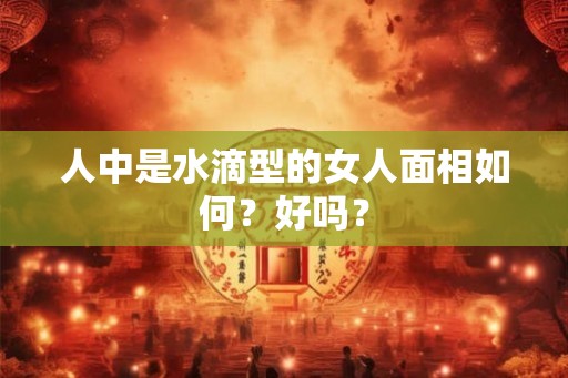 人中是水滴型的女人面相如何？好吗？