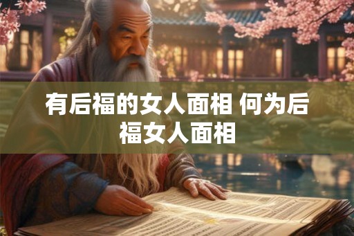 有后福的女人面相 何为后福女人面相
