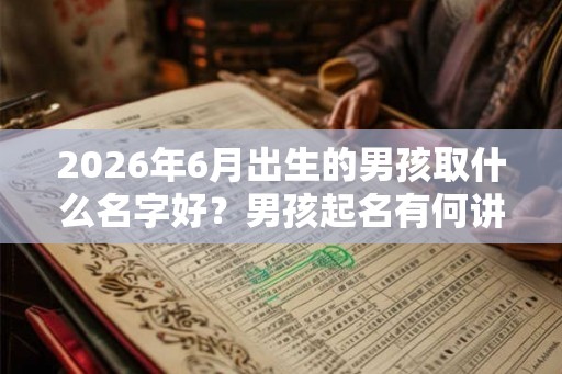 2026年6月出生的男孩取什么名字好?男孩起名有何讲究? 2026年6月出生的男孩取什么名字好?男孩起名有何讲究?