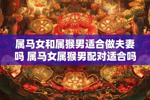 属马女和属猴男适合做夫妻吗 属马女属猴男配对适合吗 属马女和属猴男适合做夫妻吗 属马女属猴男配对适合吗