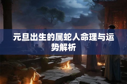 元旦出生的属蛇人命理与运势解析