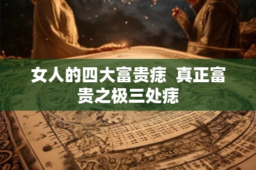 女人的四大富贵痣  真正富贵之极三处痣