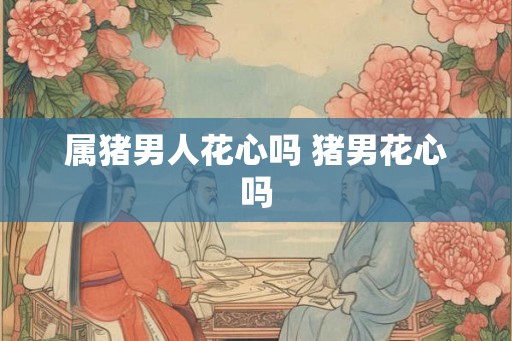 属猪男人花心吗 猪男花心吗