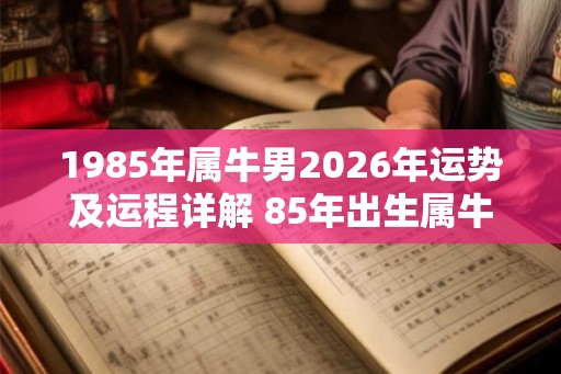 1985年属牛男2026年运势及运程详解 85年出生属牛人2026全年每月运势男性