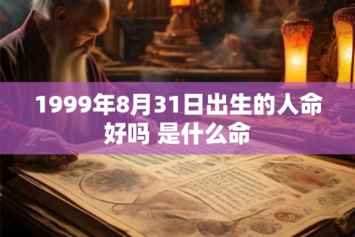 1999年8月31日出生的人命好吗 是什么命