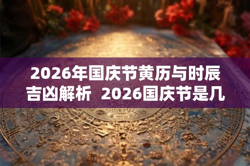 2026年国庆节黄历与时辰吉凶解析  2026国庆节是几周年