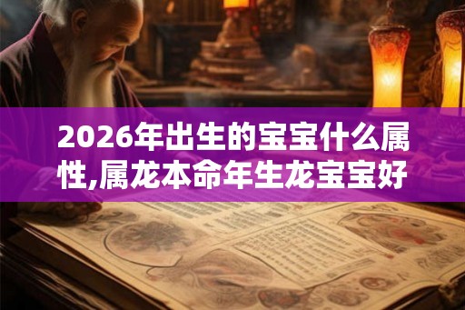 2026年出生的宝宝什么属性,属龙本命年生龙宝宝好吗