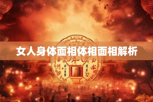 女人身体面相体相面相解析