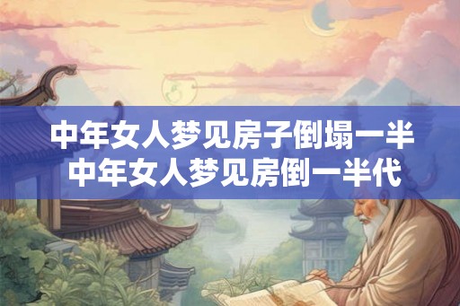 中年女人梦见房子倒塌一半 中年女人梦见房倒一半代表什么