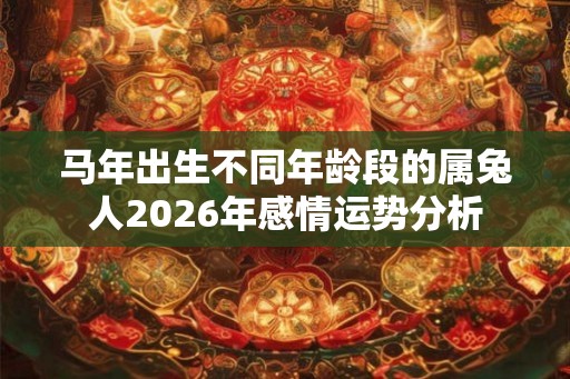 马年出生不同年龄段的属兔人2026年感情运势分析