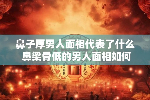 鼻子厚男人面相代表了什么 鼻梁骨低的男人面相如何