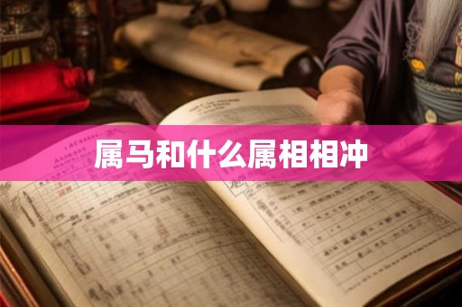 属马和什么属相相冲