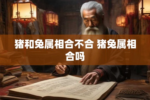 猪和兔属相合不合 猪兔属相合吗