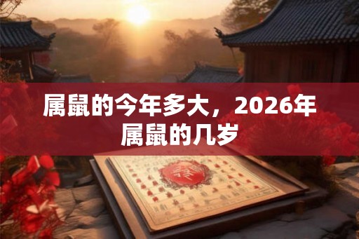 属鼠的今年多大，2026年属鼠的几岁