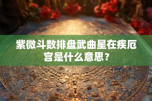 紫微斗数排盘武曲星在疾厄宫是什么意思？