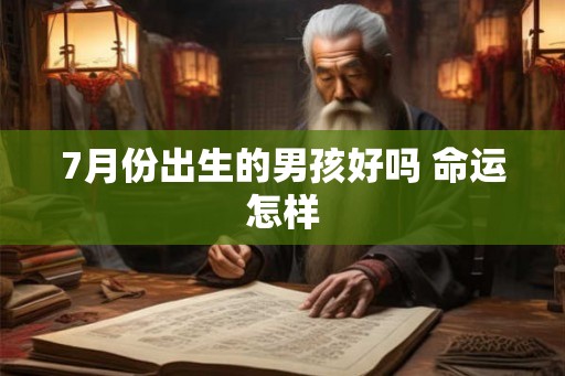 7月份出生的男孩好吗 命运怎样
