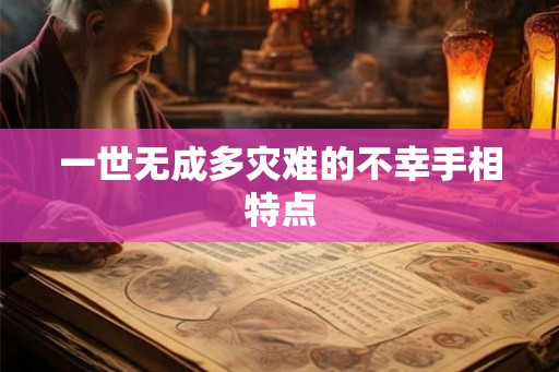 一世无成多灾难的不幸手相特点