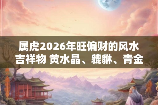 属虎2026年旺偏财的风水吉祥物 黄水晶、貔貅、青金石
