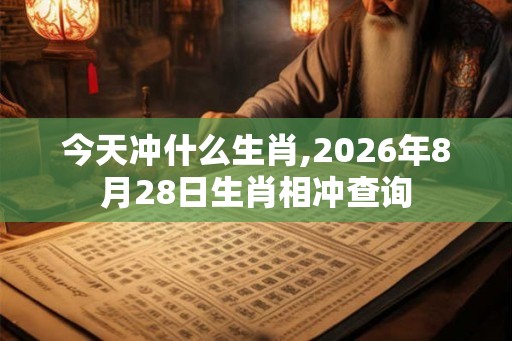 今天冲什么生肖,2026年8月28日生肖相冲查询 今天冲什么生肖,2026年8月28日生肖相冲查询