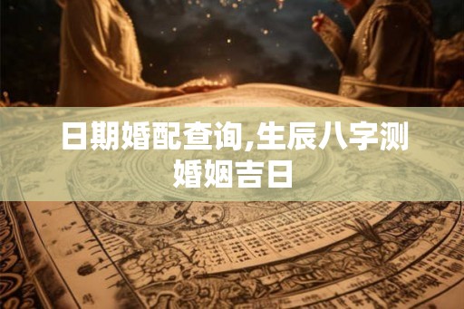 日期婚配查询,生辰八字测婚姻吉日