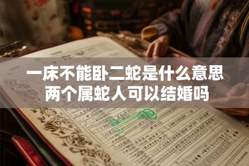 一床不能卧二蛇是什么意思 两个属蛇人可以结婚吗