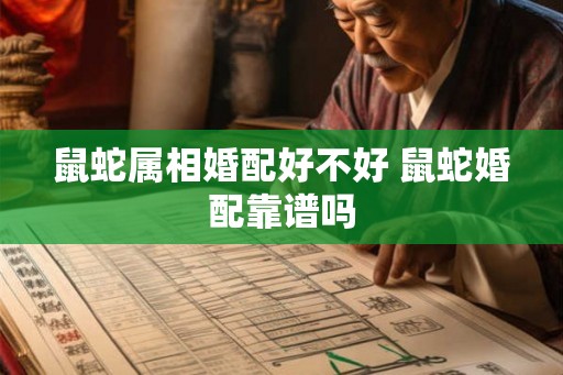 鼠蛇属相婚配好不好 鼠蛇婚配靠谱吗 鼠蛇属相婚配好不好 鼠蛇婚配靠谱吗
