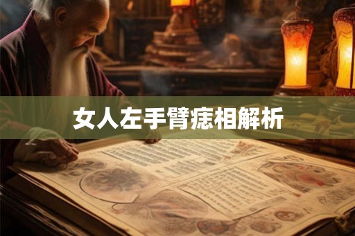 女人左手臂痣相解析 女人左手臂痣相解析