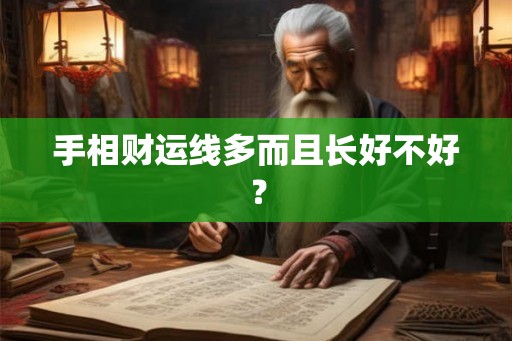 手相财运线多而且长好不好？