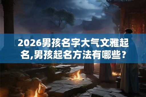 2026男孩名字大气文雅起名,男孩起名方法有哪些？