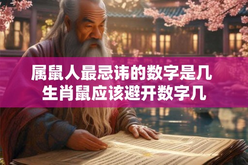 属鼠人最忌讳的数字是几 生肖鼠应该避开数字几