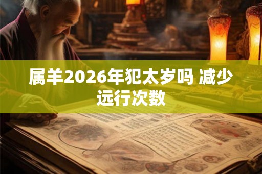 属羊2026年犯太岁吗 减少远行次数 属羊2026年犯太岁吗 减少远行次数