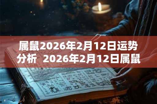 属鼠2026年2月12日运势分析  2026年2月12日属鼠今日运势